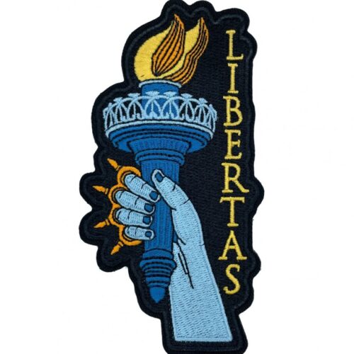 libertas-liberty__94827.jpg Patriot Patch Company - Statue of Liberty Libertas - Patch Embroidered 5.00" x 2.50"
