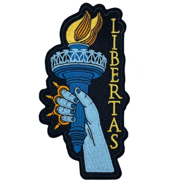 libertas-liberty__94827.jpg Patriot Patch Company - Statue of Liberty Libertas - Patch Embroidered 5.00" x 2.50"