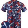 patriotic__34040.jpg RETRO RIFLE PATRIOTIC HAWAIIAN BUTTON DOWN