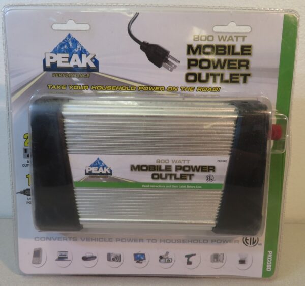 pkcobd-1__43307.jpg Peak PKCOBD 800 Watt Mobile Power Outlet Inverter New in Box