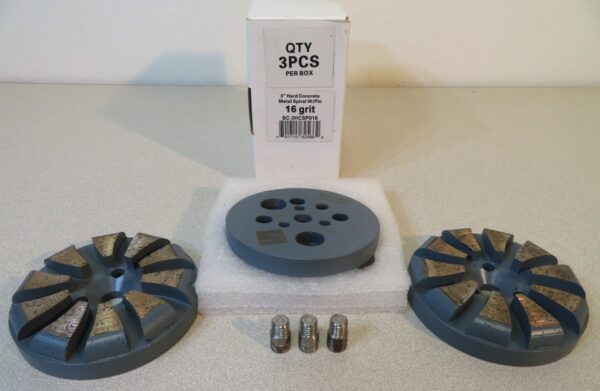 sc-3hcsp016-1__38519.jpg Hard Concrete Metal Spiral Round, 3", With Pin, 16 Grit - 3 Pak Z Lion