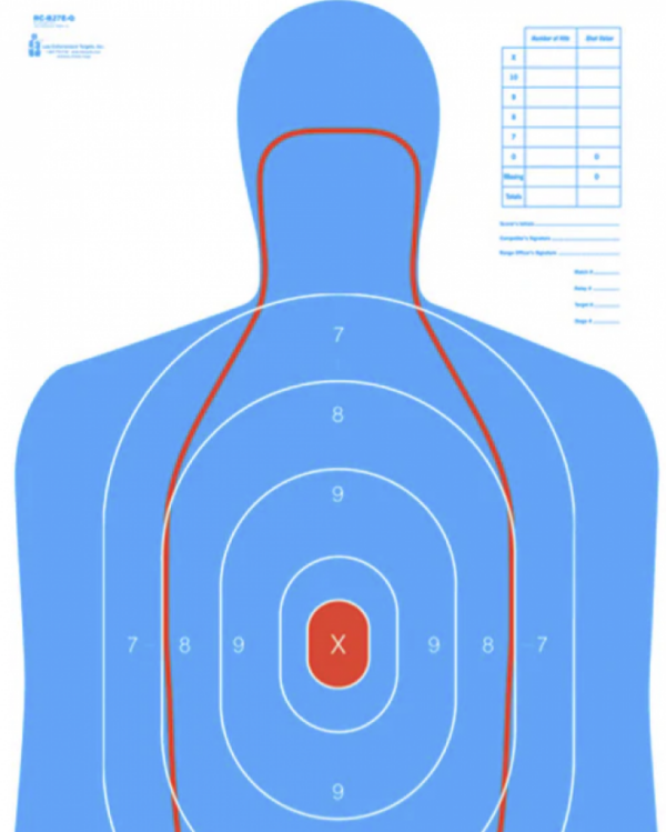 screenshot-2025-01-02-141456__15981.png Action Target Law Enforcement 23" x 35" Silhouette B-27E and FBI Q Combination Target, Blue/Red, 100/box - RC-B27E-Q-100