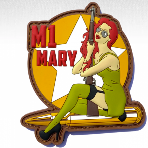 screenshot-2025-06-19-104036__78081.png Patriot Patch Company - WWII Pinup Girl M1 Mary - Patches 3"x3.25"