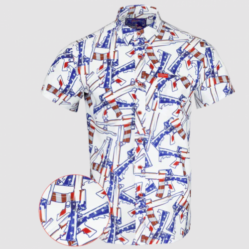 RETRO RIFLE THE 4TH RWB BUTTON DOWN