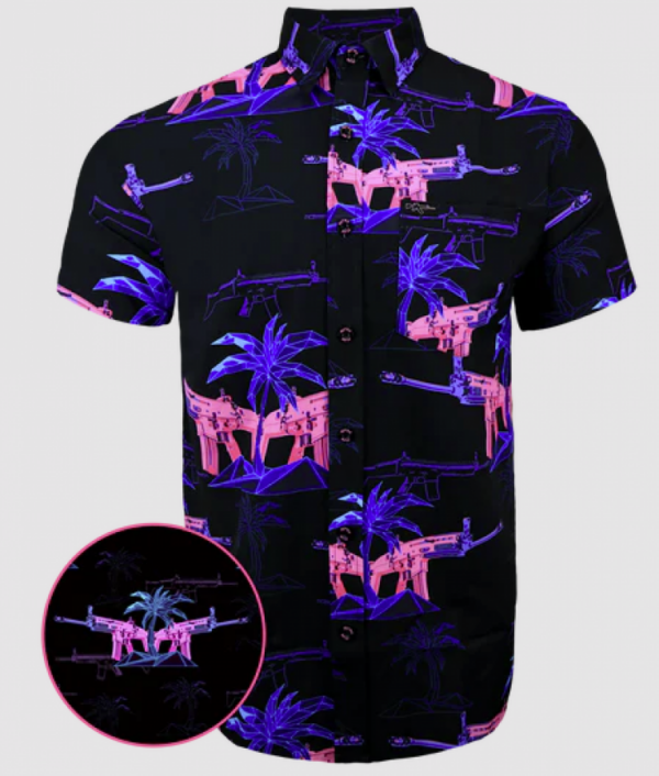 screenshot-2025-08-16-102550__85356.png RETRO RIFLE THE PALM BLACK/PINK BUTTON DOWN