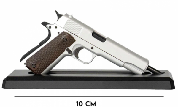 GOAT GUNS MINIATURE 1911 SILVER MODEL NICKNAMED 'DIME'