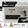 GOAT GUNS MINIATURE 1911 SILVER MODEL NICKNAMED 'DIME'