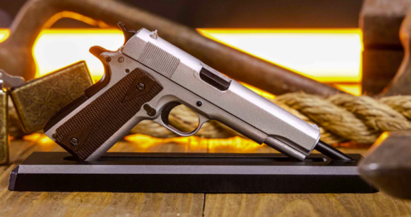 GOAT GUNS MINIATURE 1911 SILVER MODEL NICKNAMED 'DIME'