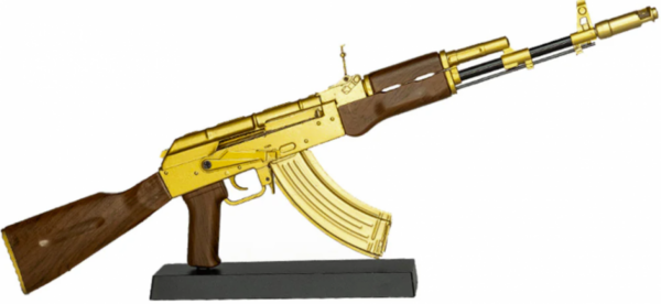 screenshot-2025-08-29-105722__82820.png GOAT GUNS MINIATURE AK-GOLD MODEL AK 47 "GOLDILOCKED"