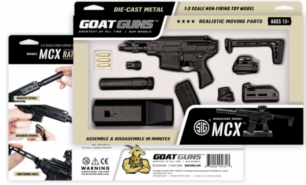GOAT GUNS MINIATURE SIG MCX® BLACK Model "RATTLER"