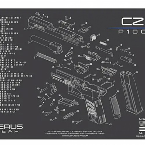 screenshot-2025-08-29-153612__65905.png Cerus Gear Cleaning Mat -CZ P10C SCHEMATIC; Charcoal Gray/Cerus Blue
