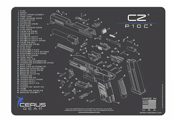 screenshot-2025-08-29-153612__65905.png Cerus Gear Cleaning Mat -CZ P10C SCHEMATIC; Charcoal Gray/Cerus Blue