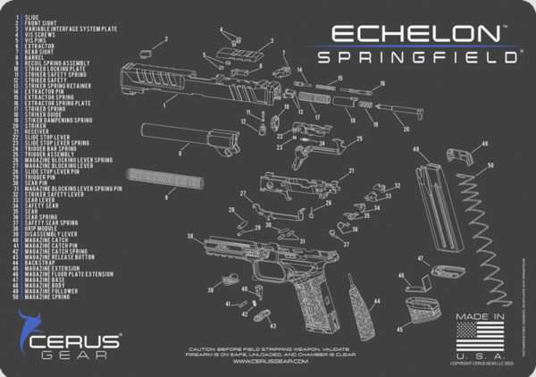 screenshot-2025-09-02-102250__05771.png Cerus Gear Cleaning MAT -SPRINGFIELD ECHELON SCHEMATIC; Charcoal GRAY/ Cerus BLUE