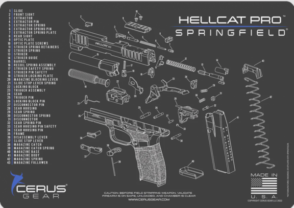 screenshot-2025-09-02-130746__95835.png CERUS GEAR CLEANING MAT SPRINGFIELD HELLCAT PRO SCHEMATIC- CHARCOAL GRAY/CERUS BLUE