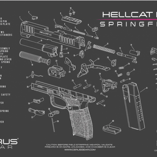 screenshot-2025-09-02-131148__30479.png CERUS GEAR CLEANING MATS SPRINGFIELD HELLCAT PRO SCHEMATIC- CHARCOAL GRAY/PINK