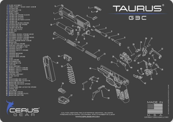 screenshot-2025-09-02-134121__75979.png CERUS GEAR CLEANING MAT TAURUS G3C SCHEMATIC - CHARCOAL GRAY/CERUS BLUE
