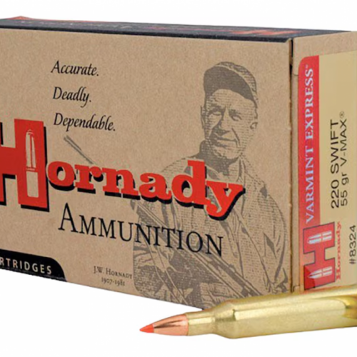 Hornady Varmint Express 220 Swift 55 gr V-Max 20 Bx - 8324