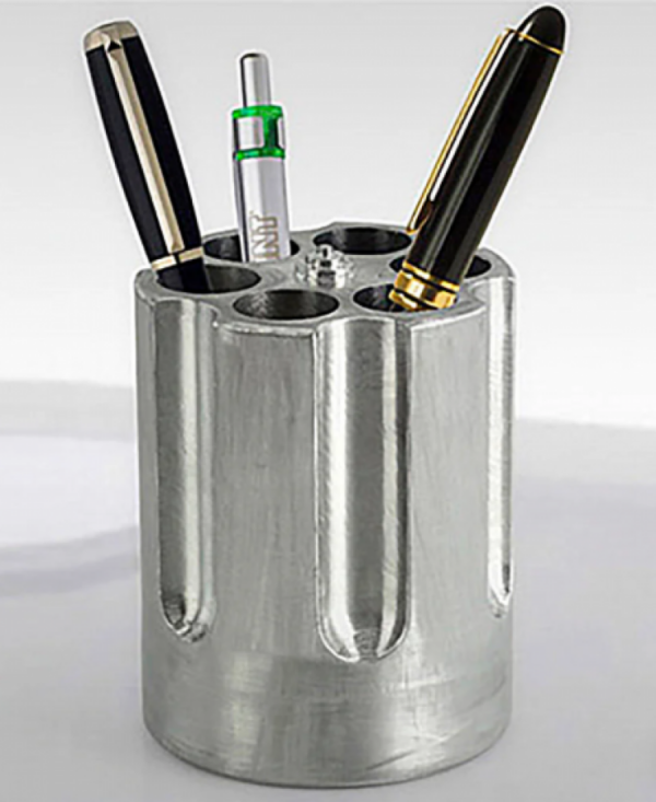 screenshot-2025-12-12-152400__25495.png CampCo Caliber Gourmet Gun Cylinder Pen Holder Silver Aluminum - CBG-1007
