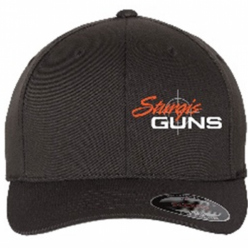 sgbhat__17190.png STURGIS GUNS FLEX FIT BLACK LOGO HAT