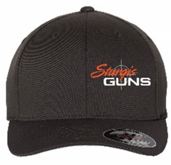 sgbhat__17190.png STURGIS GUNS FLEX FIT BLACK LOGO HAT