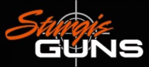 sturgis-guns-patch__55420.jpg STURGIS GUNS BLACK PVC VELCRO LOGO PATCH 2.5"X1.25"