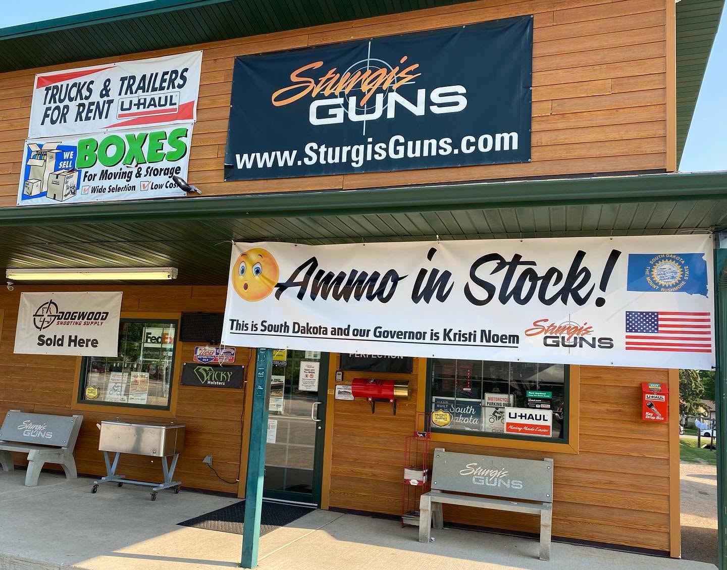 Front of Sturgis Guns storefront