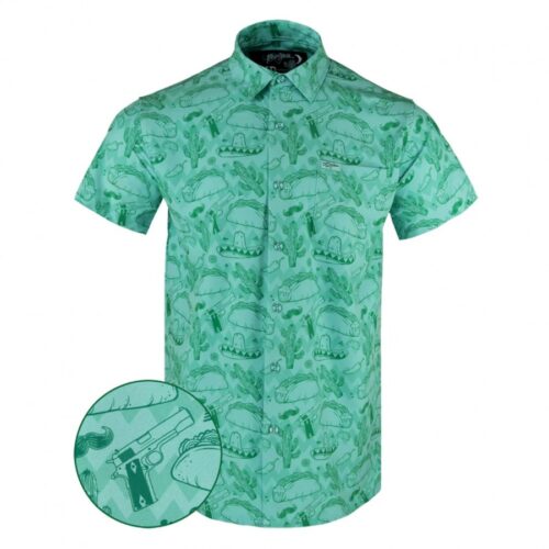 RETRO RIFLE TACO NIGHT BUTTON DOWN