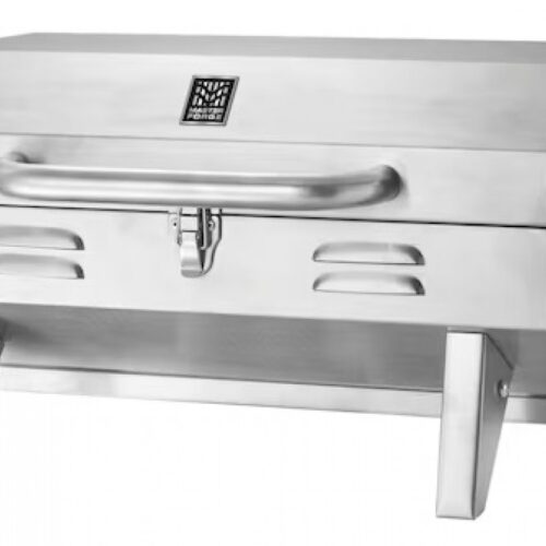 tg2036701-mf-00__52553.jpg Master Forge Stainless Steel Portable Gas Grill 198-Sq in Portable Gas Grill